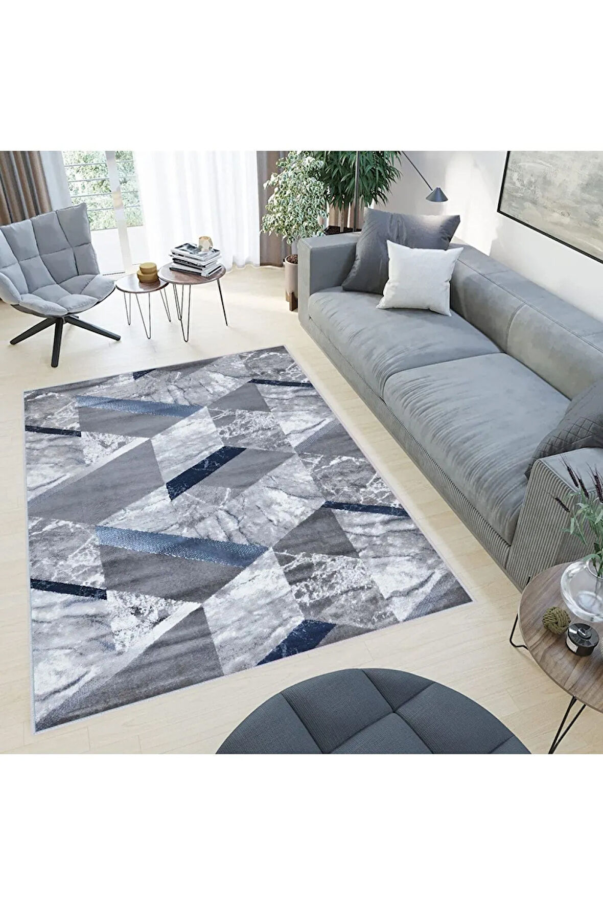 Dijital Baskı Yıkanabilir Kaymaz Taban Salon Halısı Ve Yolluk RVG0426