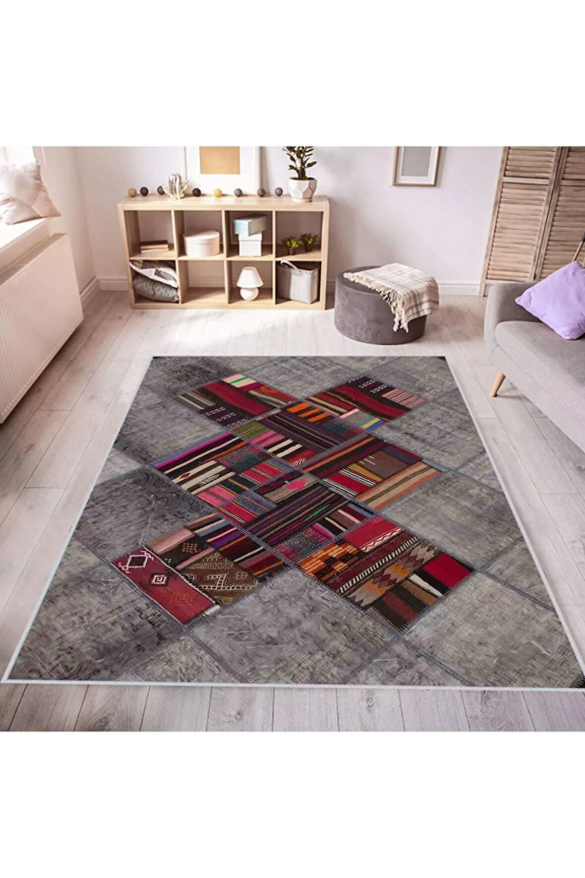 Dijital Baskı Yıkanabilir Kaymaz Taban Salon Halısı Ve Yolluk RVG0439