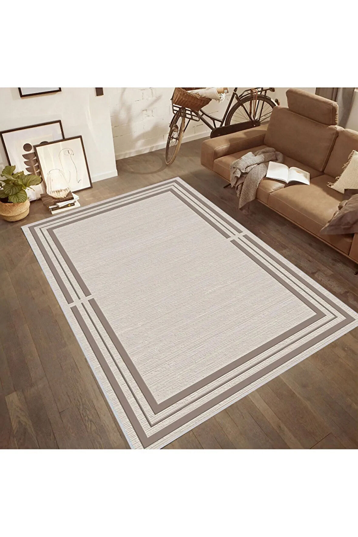 Dijital Baskı Yıkanabilir Kaymaz Taban Salon Halısı Ve Yolluk RVG0466