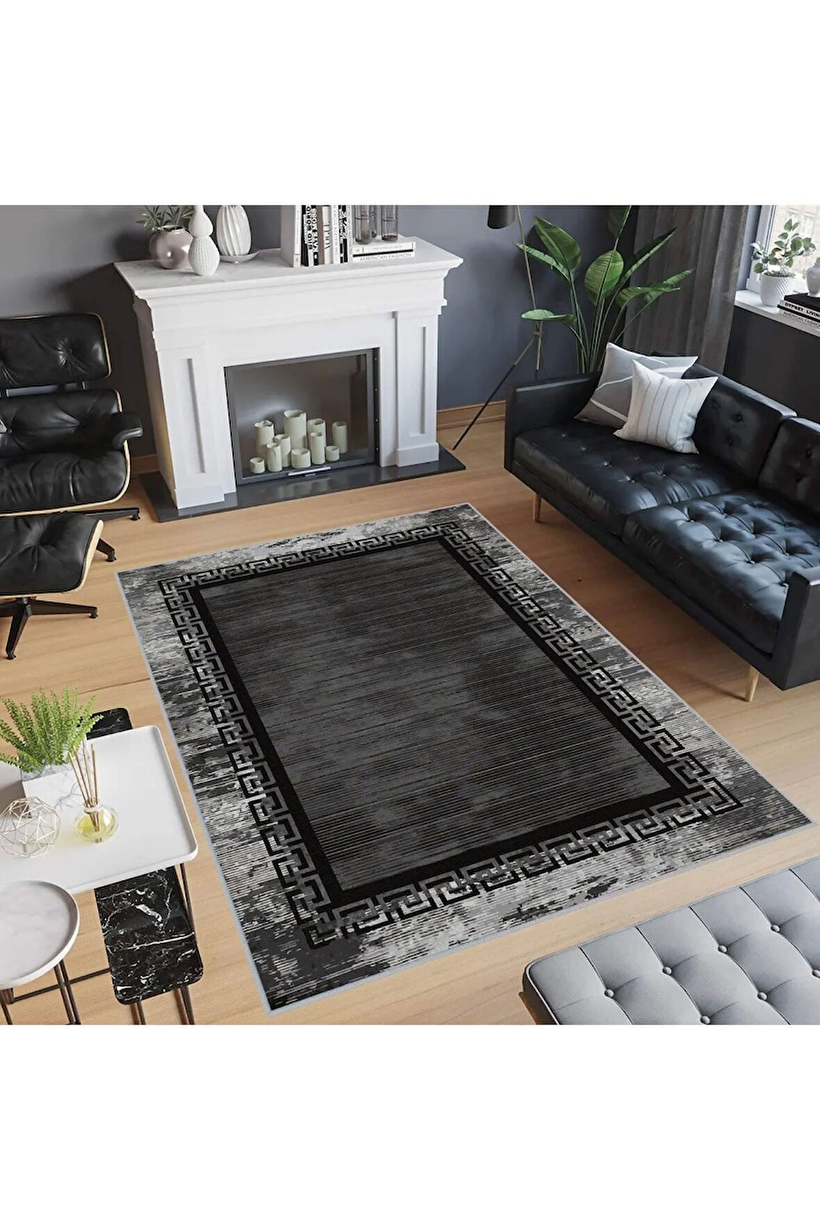 Dijital Baskı Yıkanabilir Kaymaz Taban Salon Halısı Ve Yolluk RVG0474