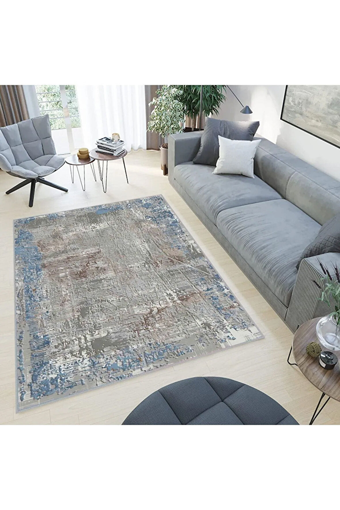 Dijital Baskı Yıkanabilir Kaymaz Taban Salon Halısı Ve Yolluk RVG0502