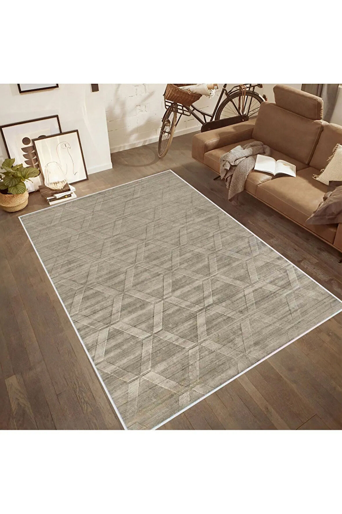 Dijital Baskı Yıkanabilir Kaymaz Taban Salon Halısı Ve Yolluk RVG0505