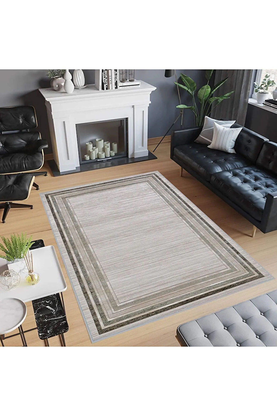 Dijital Baskı Yıkanabilir Kaymaz Taban Salon Halısı Ve Yolluk RVG0513