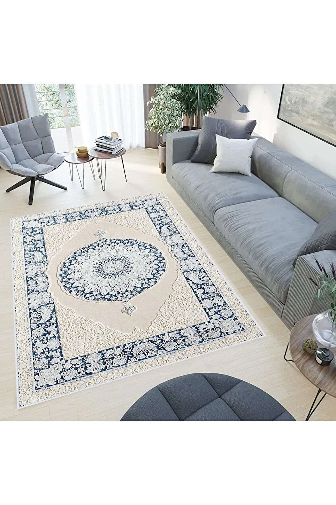 Dijital Baskı Yıkanabilir Kaymaz Taban Salon Halısı Ve Yolluk RVG0519