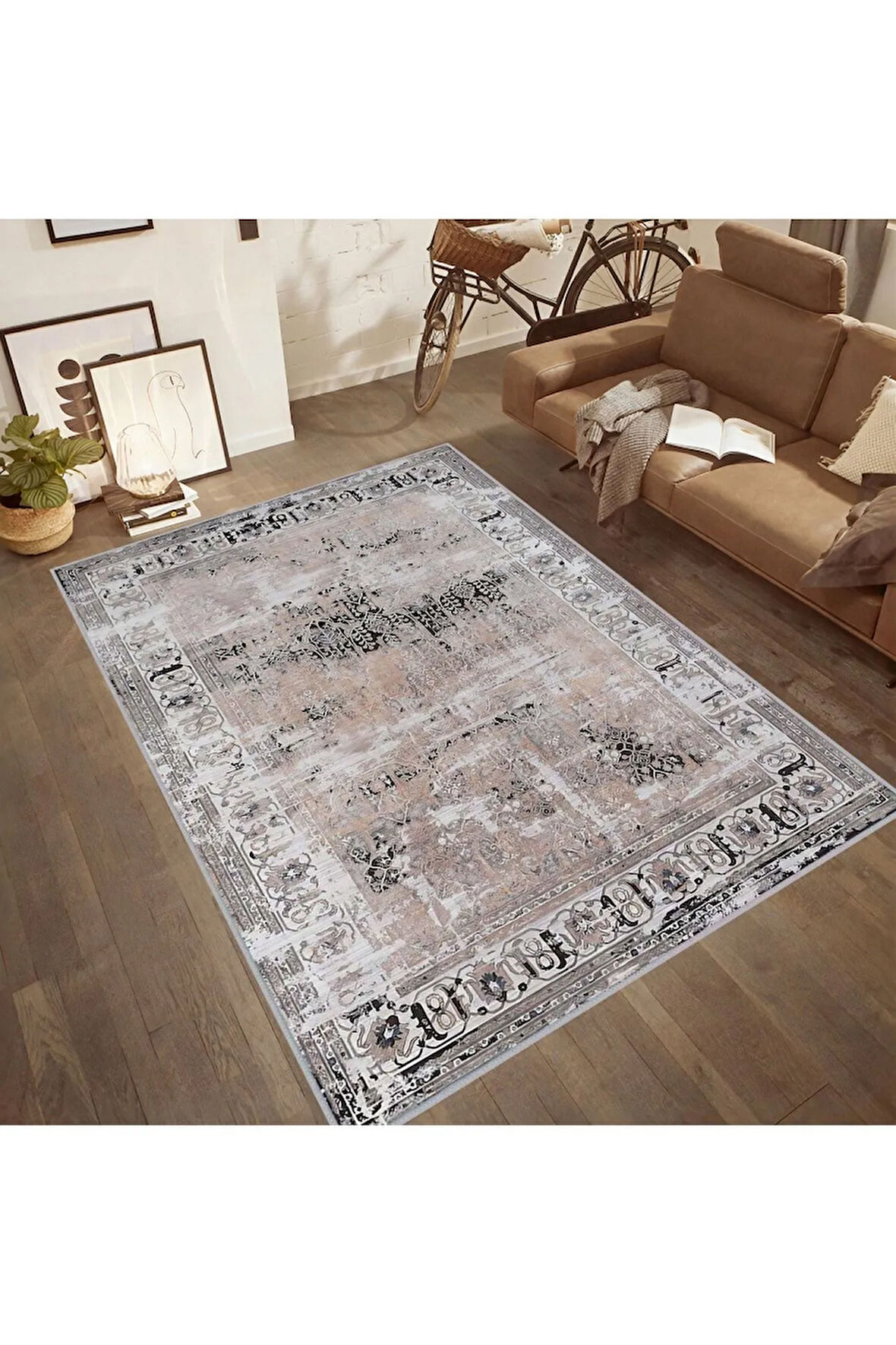 Dijital Baskı Yıkanabilir Kaymaz Taban Salon Halısı Ve Yolluk RVG0520