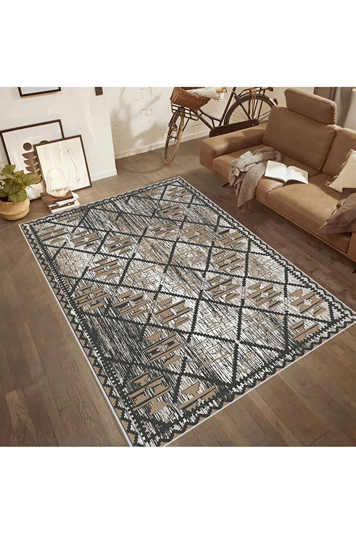 Dijital Baskı Yıkanabilir Kaymaz Taban Salon Halısı Ve Yolluk RVG0527