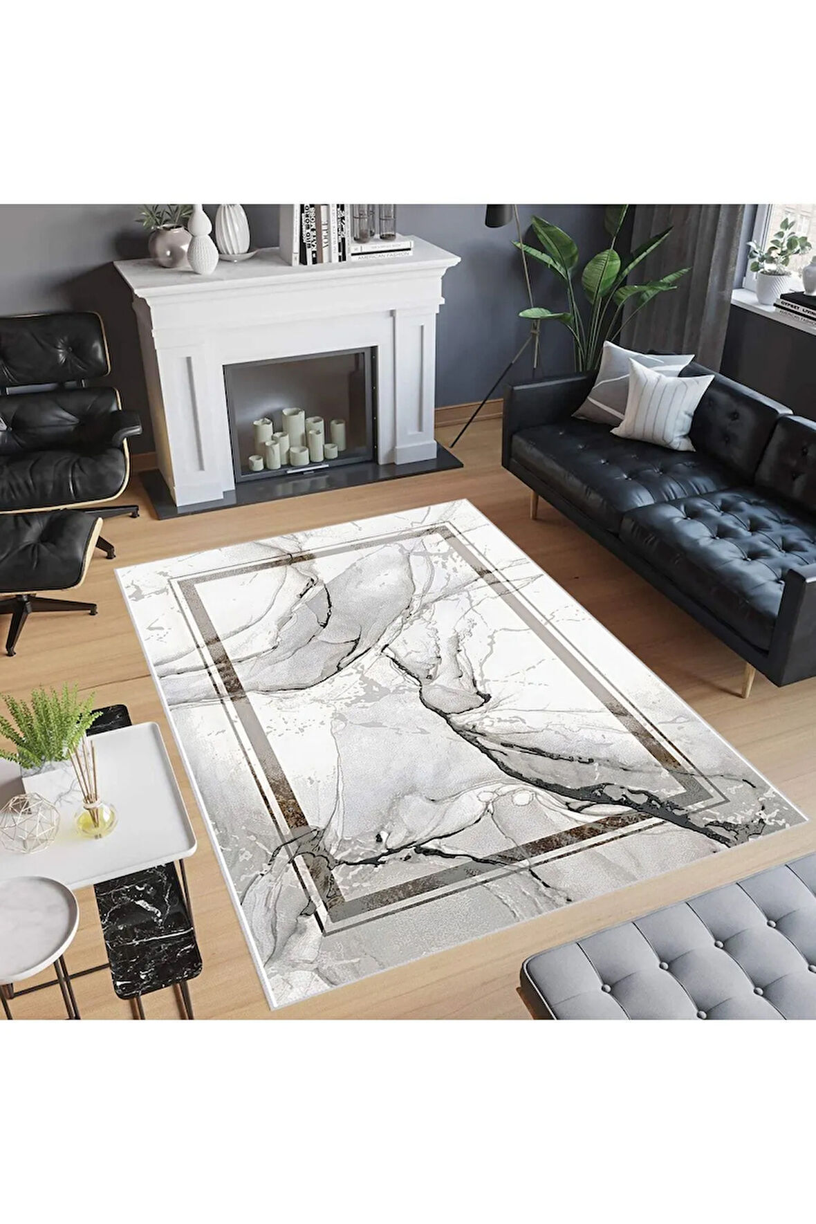 Dijital Baskı Yıkanabilir Kaymaz Taban Salon Halısı Ve Yolluk RVG0528