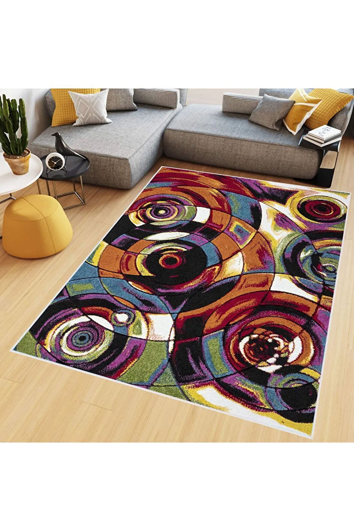 Dijital Baskı Yıkanabilir Kaymaz Taban Salon Halısı Ve Yolluk RVG0532