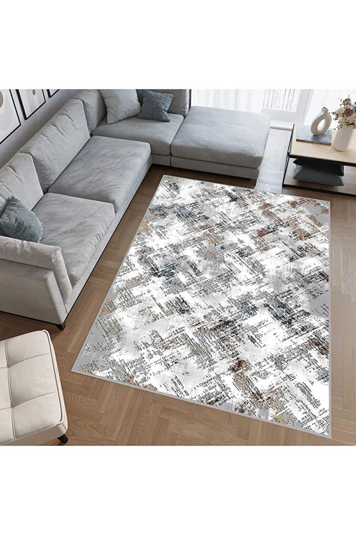 Dijital Baskı Yıkanabilir Kaymaz Taban Salon Halısı Ve Yolluk RVG0540