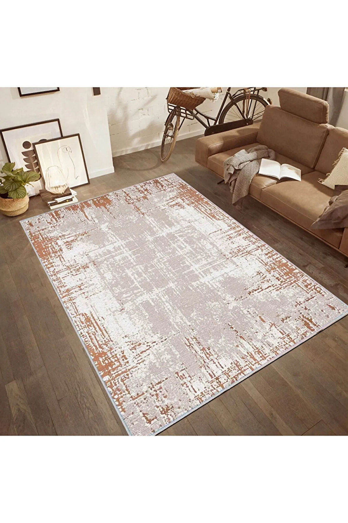 Dijital Baskı Yıkanabilir Kaymaz Taban Salon Halısı Ve Yolluk RVG0543