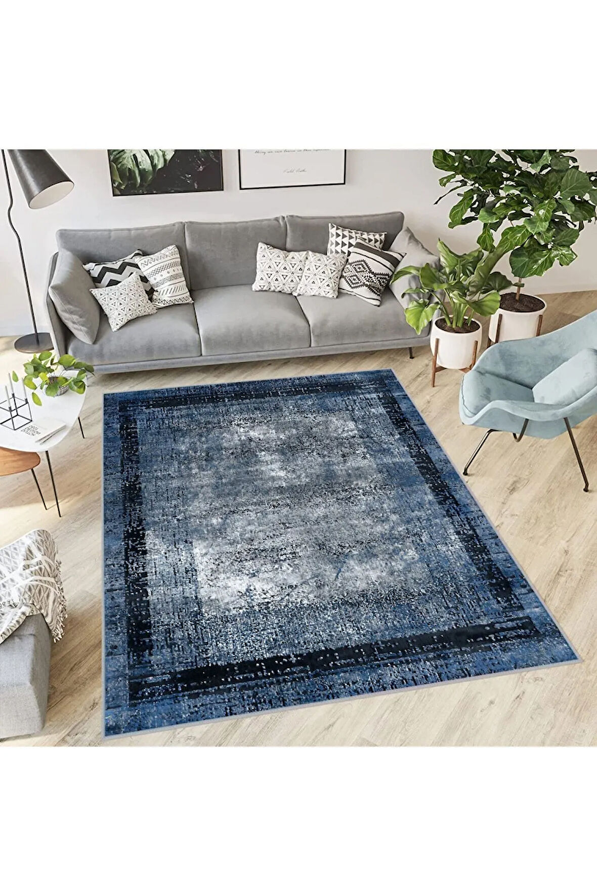 Dijital Baskı Yıkanabilir Kaymaz Taban Salon Halısı Ve Yolluk RVG0568