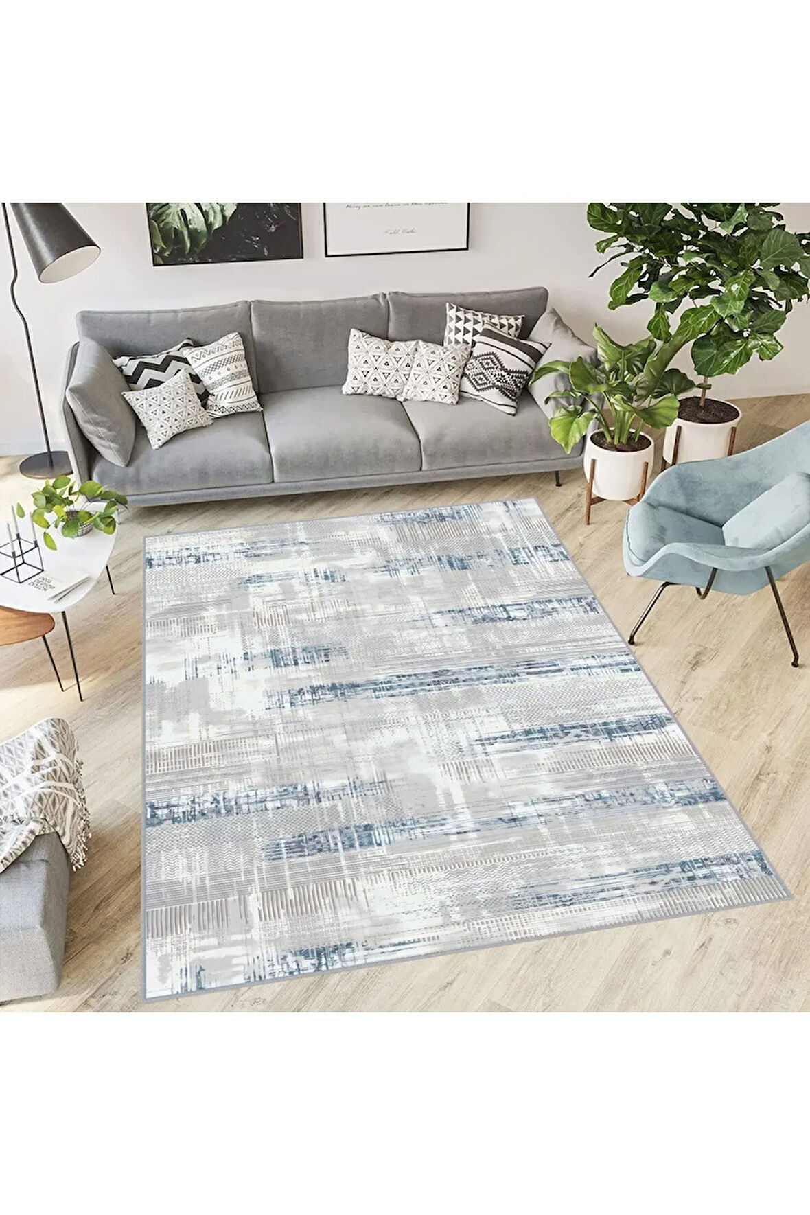 Dijital Baskı Yıkanabilir Kaymaz Taban Salon Halısı Ve Yolluk RVG0570