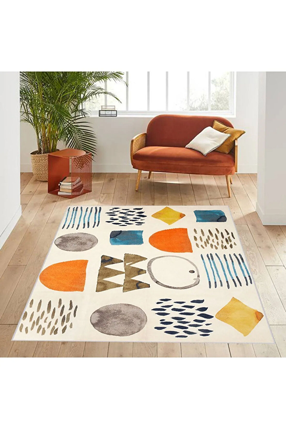 Dijital Baskı Yıkanabilir Kaymaz Taban Salon Halısı Ve Yolluk RVG0588