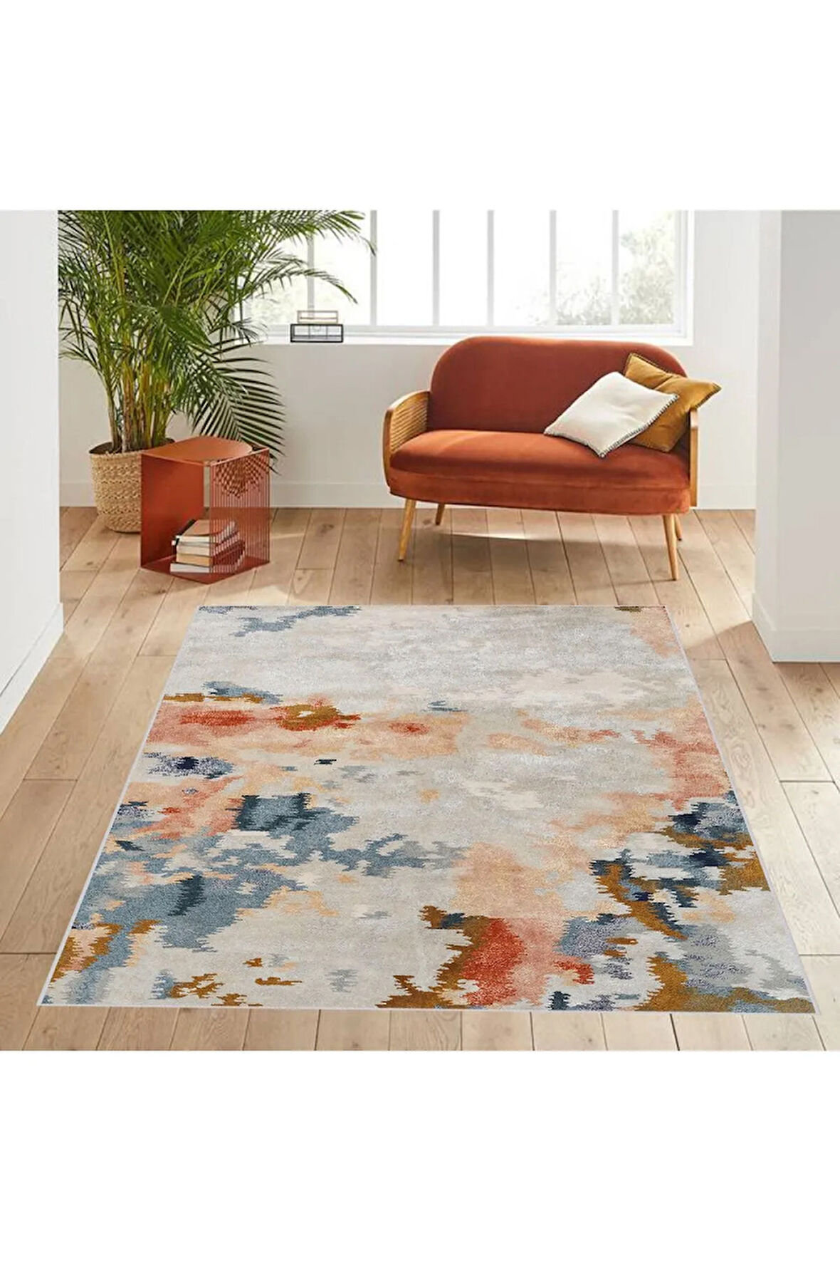 Dijital Baskı Yıkanabilir Kaymaz Taban Salon Halısı Ve Yolluk RVG0593