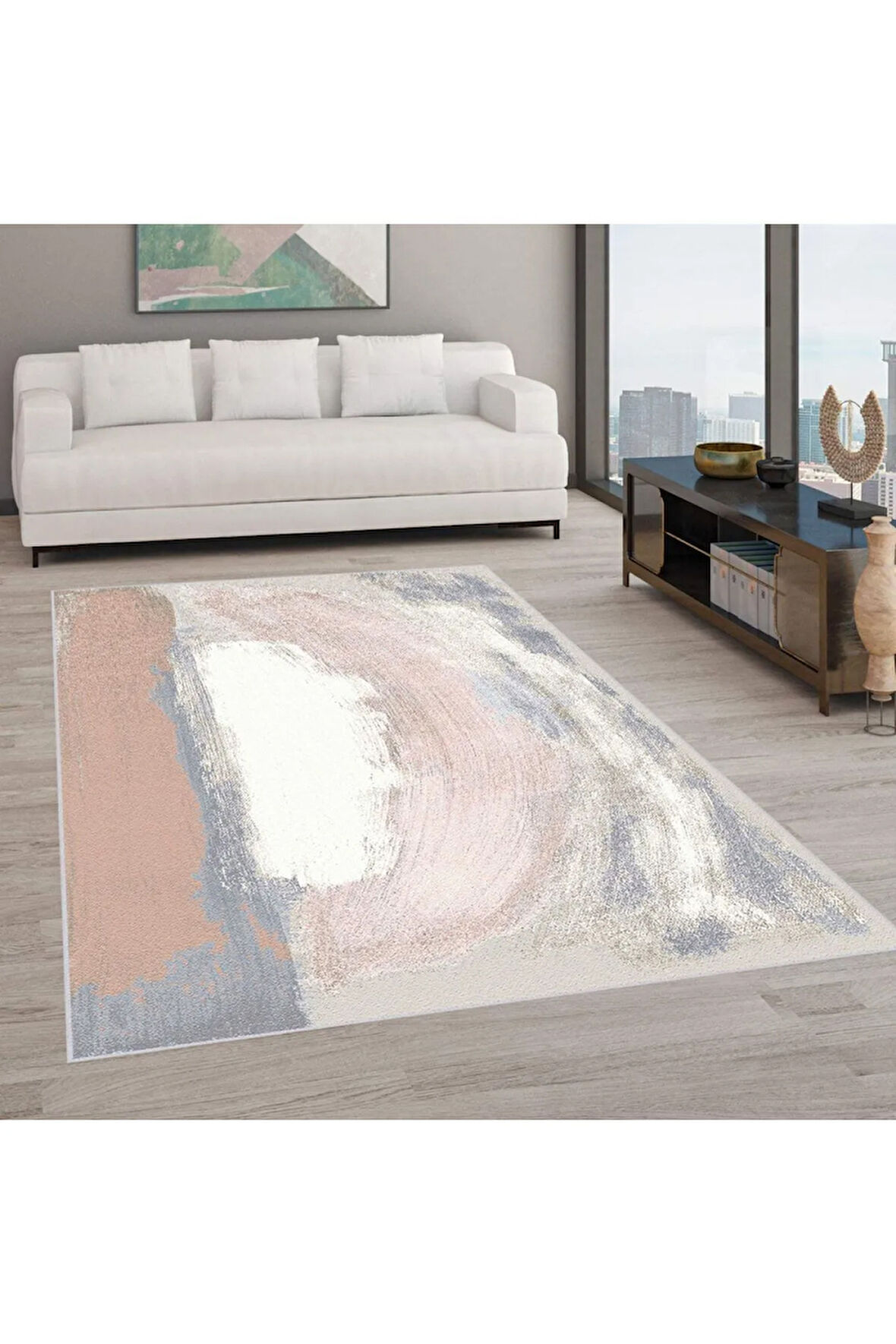 Dijital Baskı Yıkanabilir Kaymaz Taban Salon Halısı Ve Yolluk RVG0609