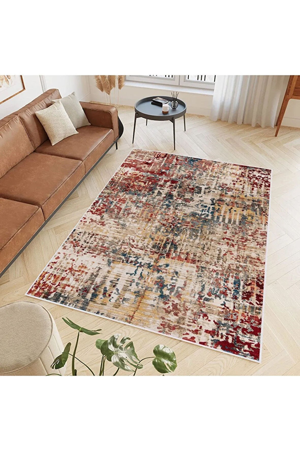 Dijital Baskı Yıkanabilir Kaymaz Taban Salon Halısı Ve Yolluk RVG0615