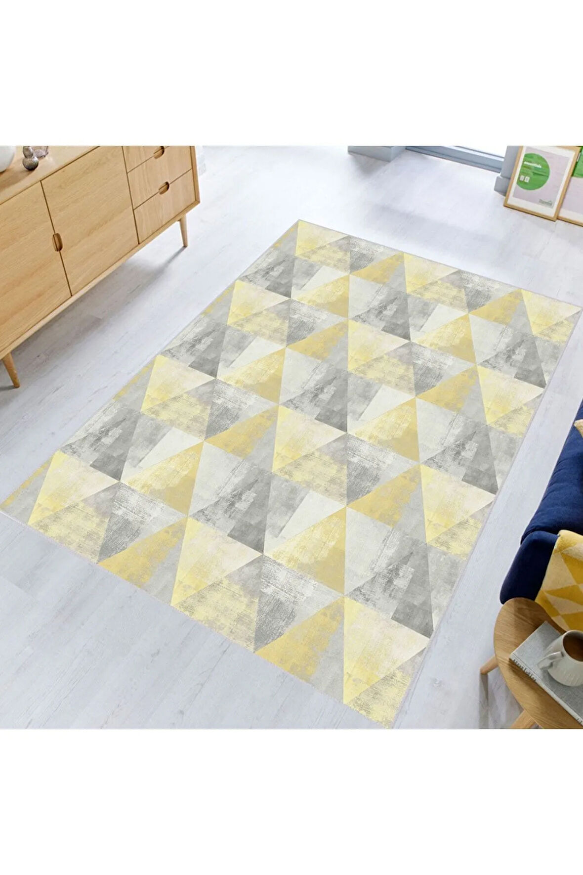 Dijital Baskı Yıkanabilir Kaymaz Taban Salon Halısı Ve Yolluk RVG0641