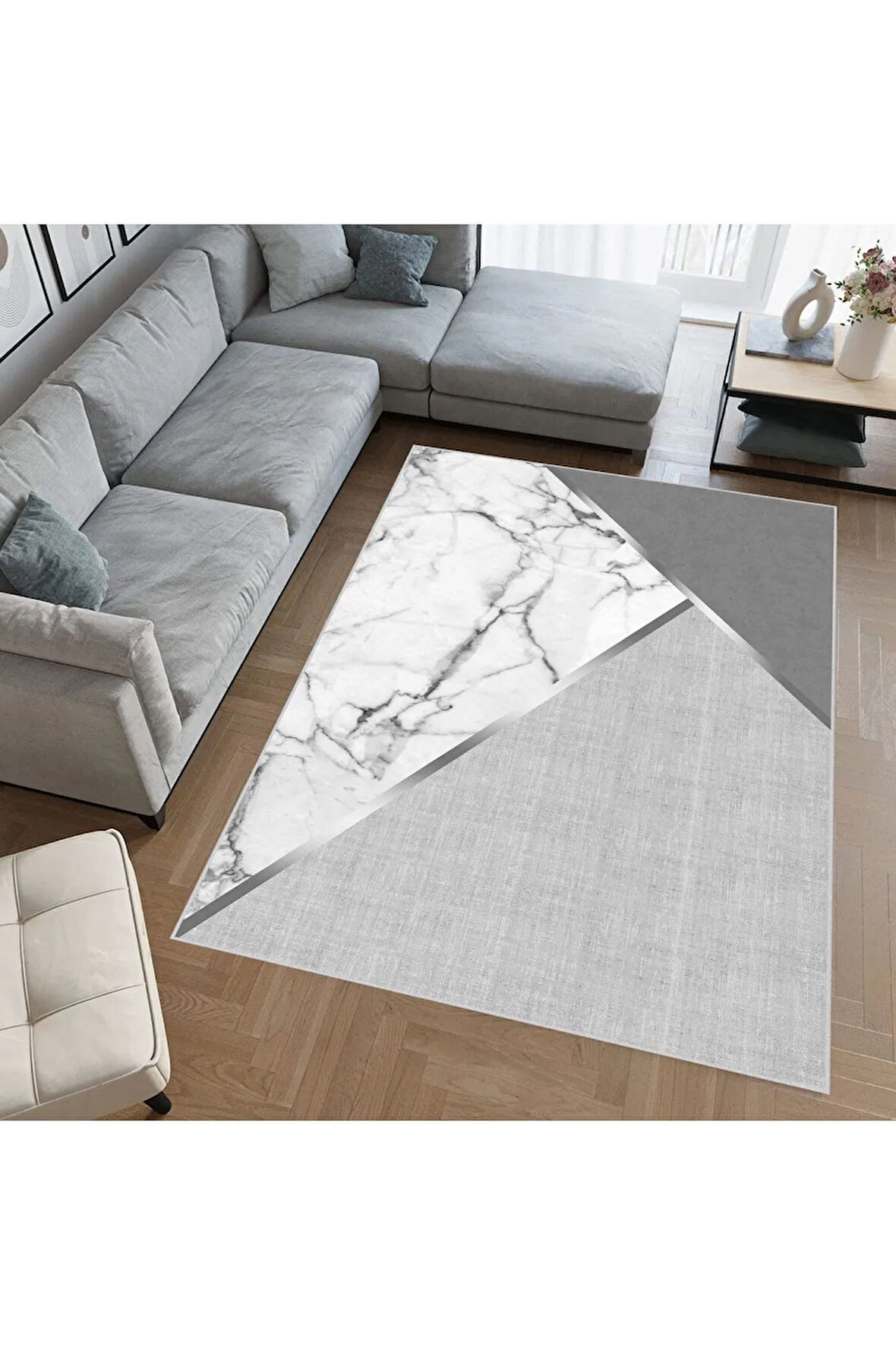 Dijital Baskı Yıkanabilir Kaymaz Taban Salon Halısı Ve Yolluk RVG0645