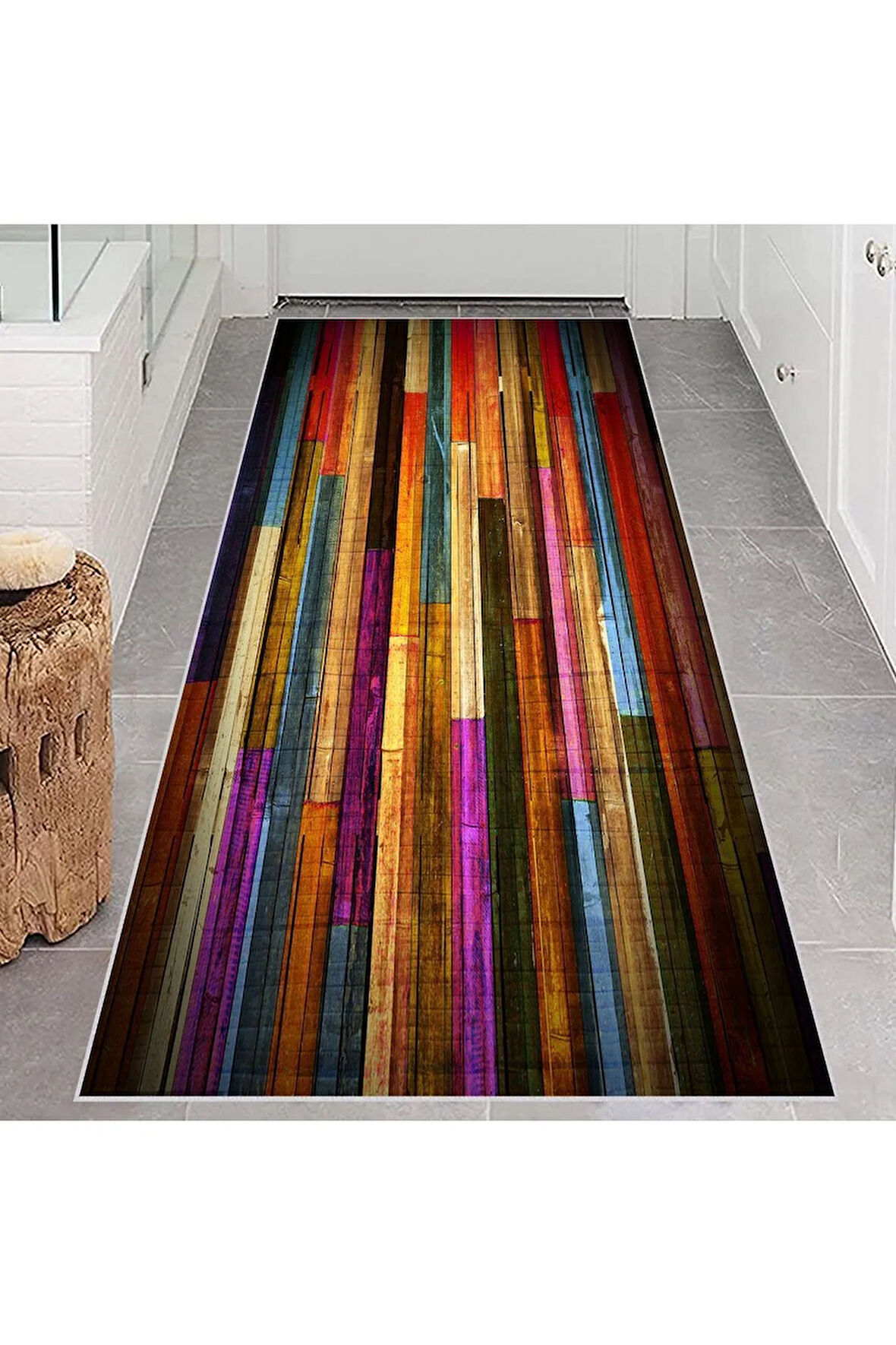 Dijital Baskı Yıkanabilir Kaymaz Taban Salon Halısı Ve Yolluk RVG0649