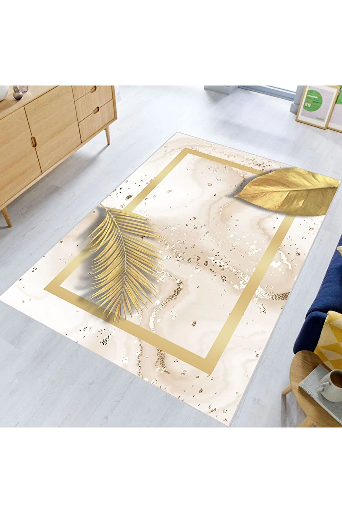 Dijital Baskı Yıkanabilir Kaymaz Taban Salon Halısı Ve Yolluk RVG0650