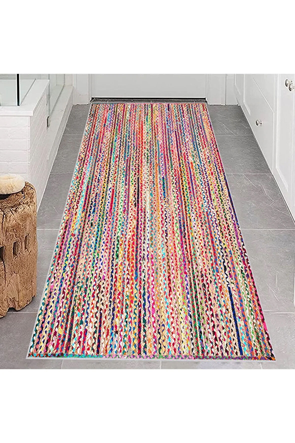 Dijital Baskı Yıkanabilir Kaymaz Taban Salon Halısı Ve Yolluk RVG0652