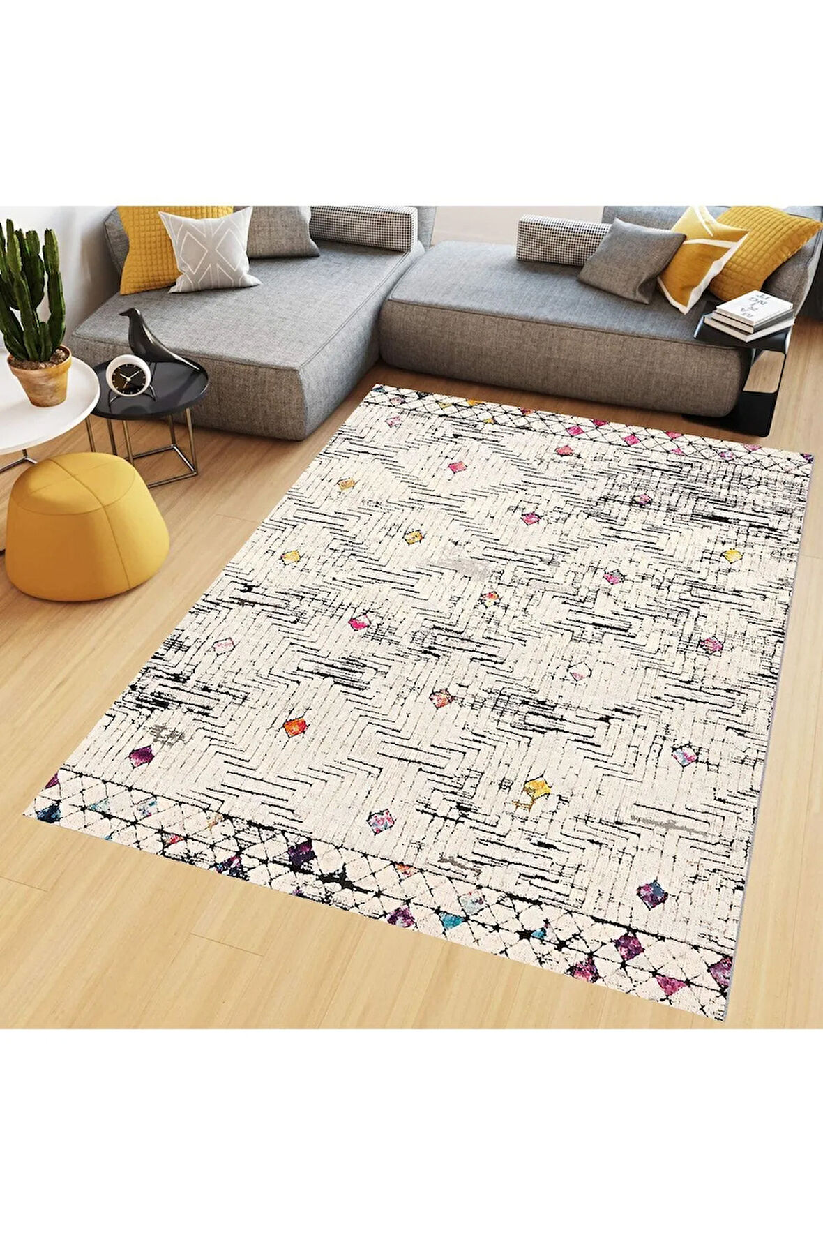 Dijital Baskı Yıkanabilir Kaymaz Taban Salon Halısı Ve Yolluk RVG0670