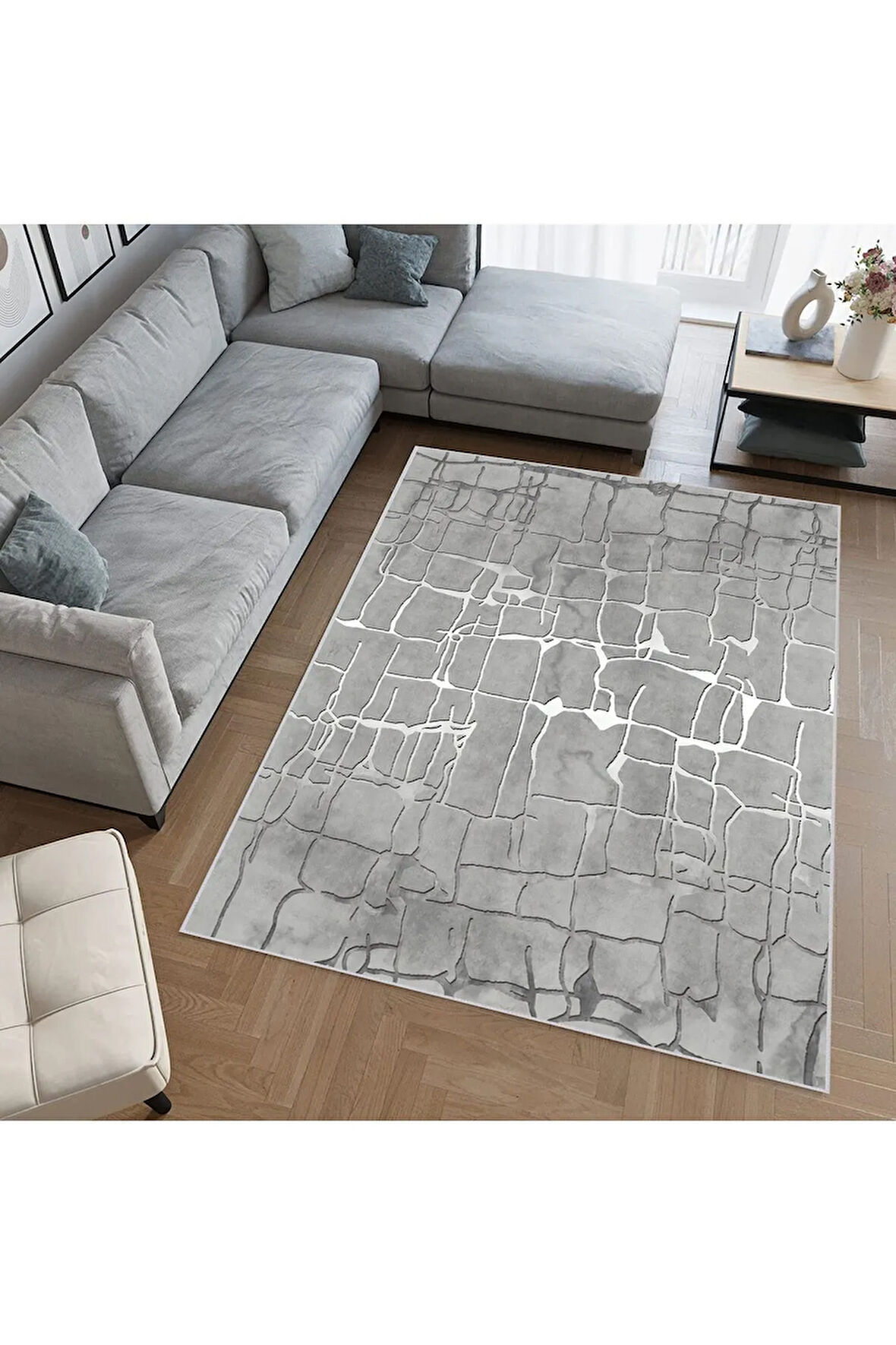 Dijital Baskı Yıkanabilir Kaymaz Taban Salon Halısı Ve Yolluk RVG0694