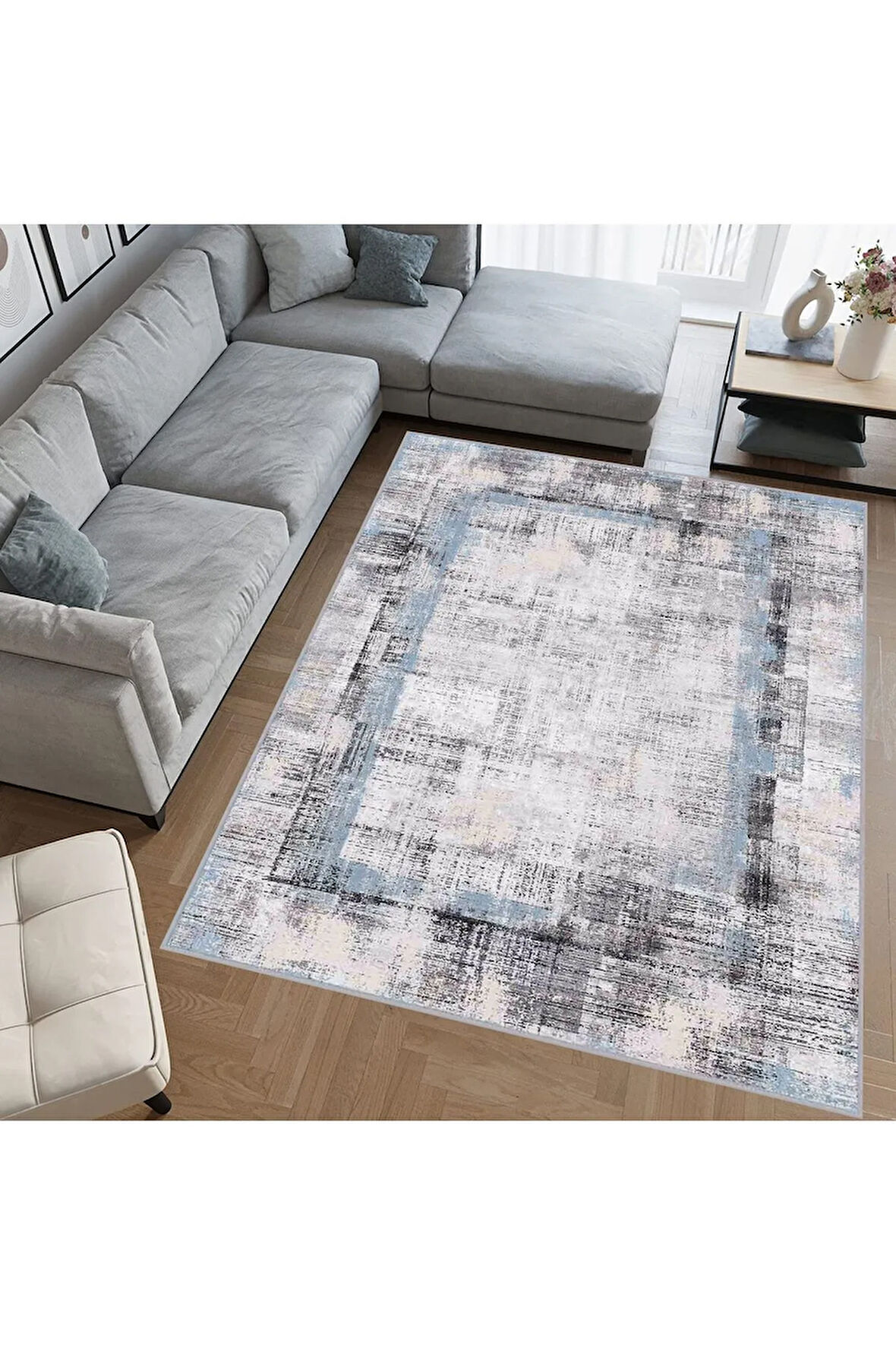 Dijital Baskı Yıkanabilir Kaymaz Taban Salon Halısı Ve Yolluk RVG0698