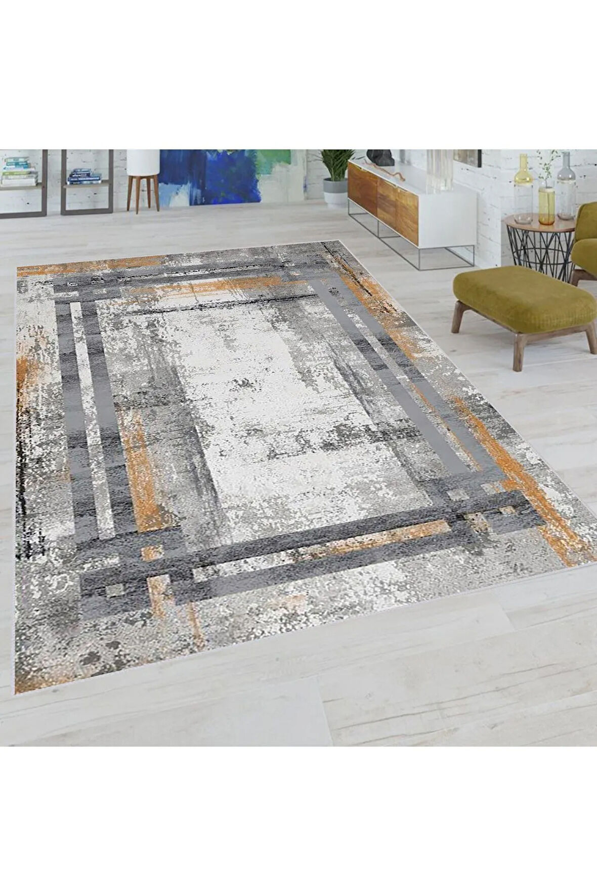 Dijital Baskı Yıkanabilir Kaymaz Taban Salon Halısı Ve Yolluk RVG0701