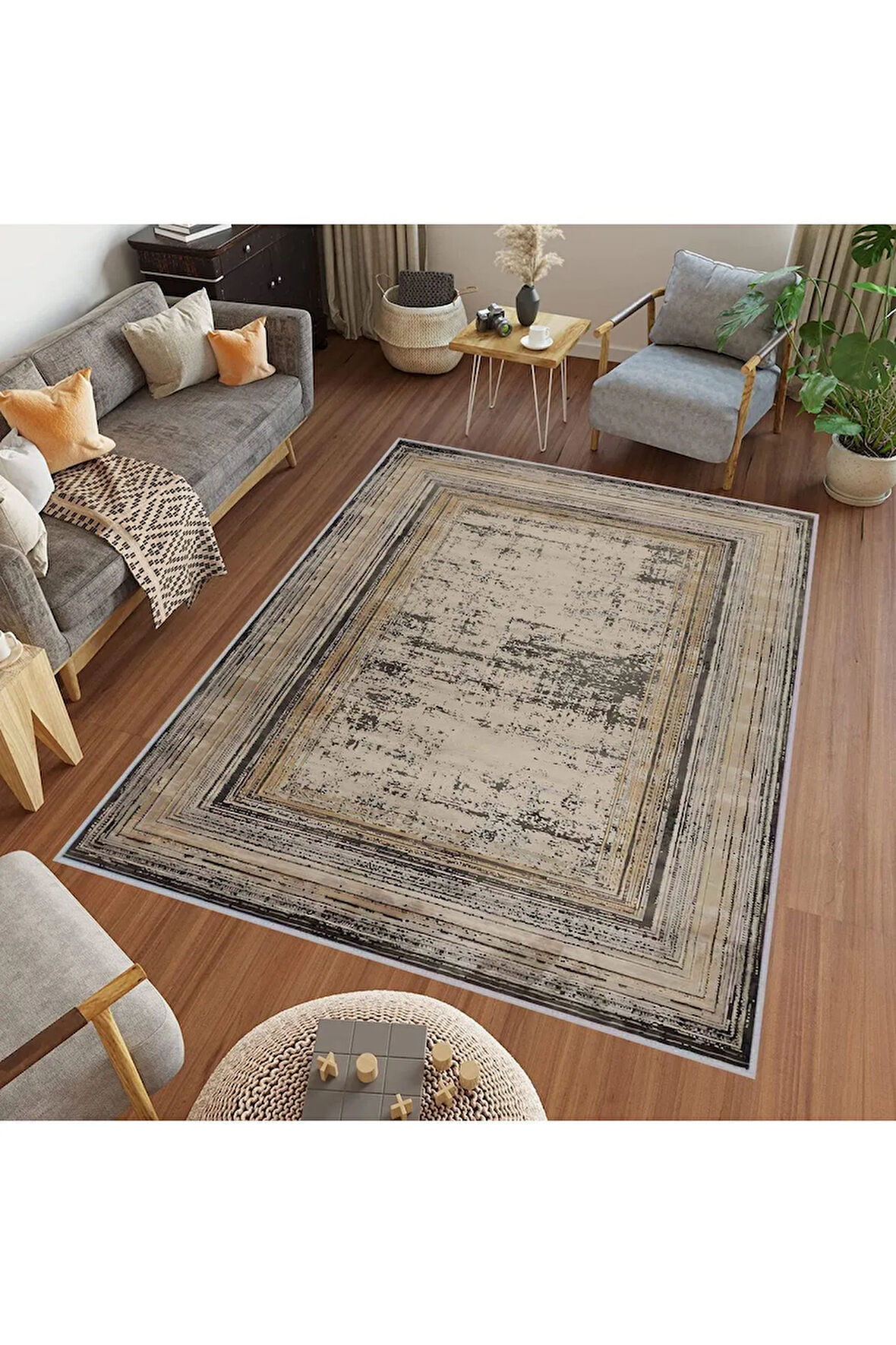 Dijital Baskı Yıkanabilir Kaymaz Taban Salon Halısı Ve Yolluk RVG0714