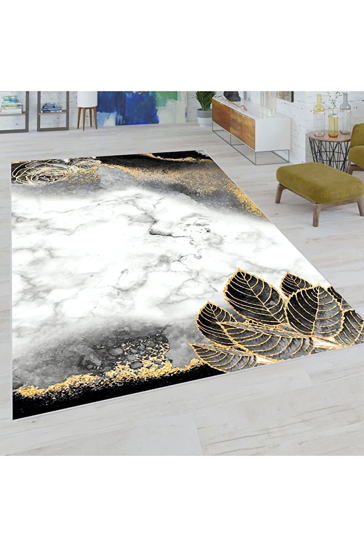 Dijital Baskı Yıkanabilir Kaymaz Taban Salon Halısı Ve Yolluk RVG0716