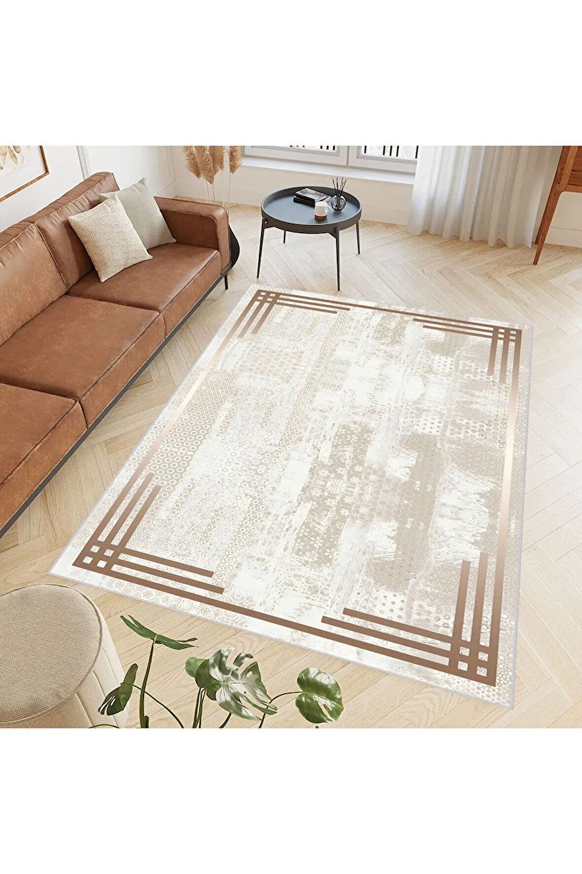 Dijital Baskı Yıkanabilir Kaymaz Taban Salon Halısı Ve Yolluk RVG0720