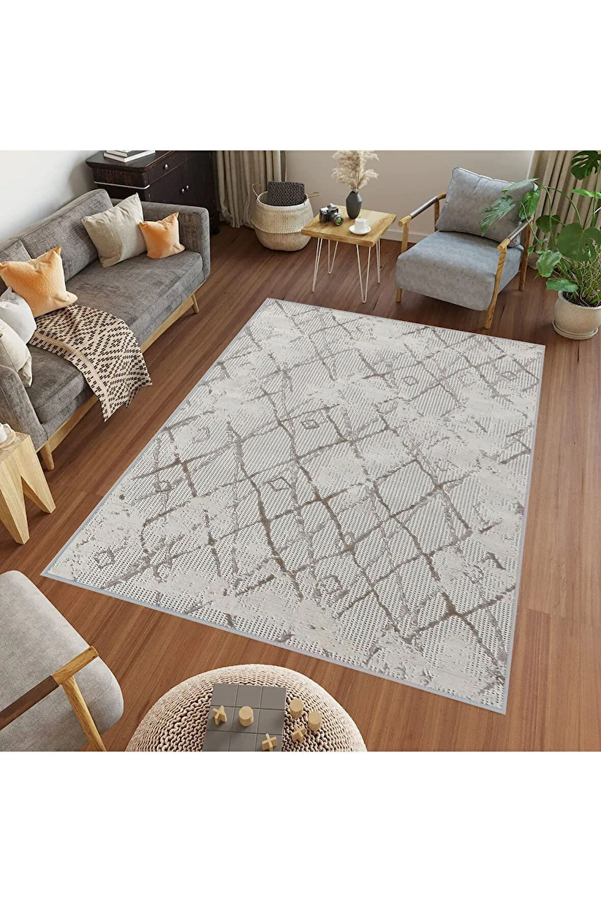 Dijital Baskı Yıkanabilir Kaymaz Taban Salon Halısı Ve Yolluk RVG0726