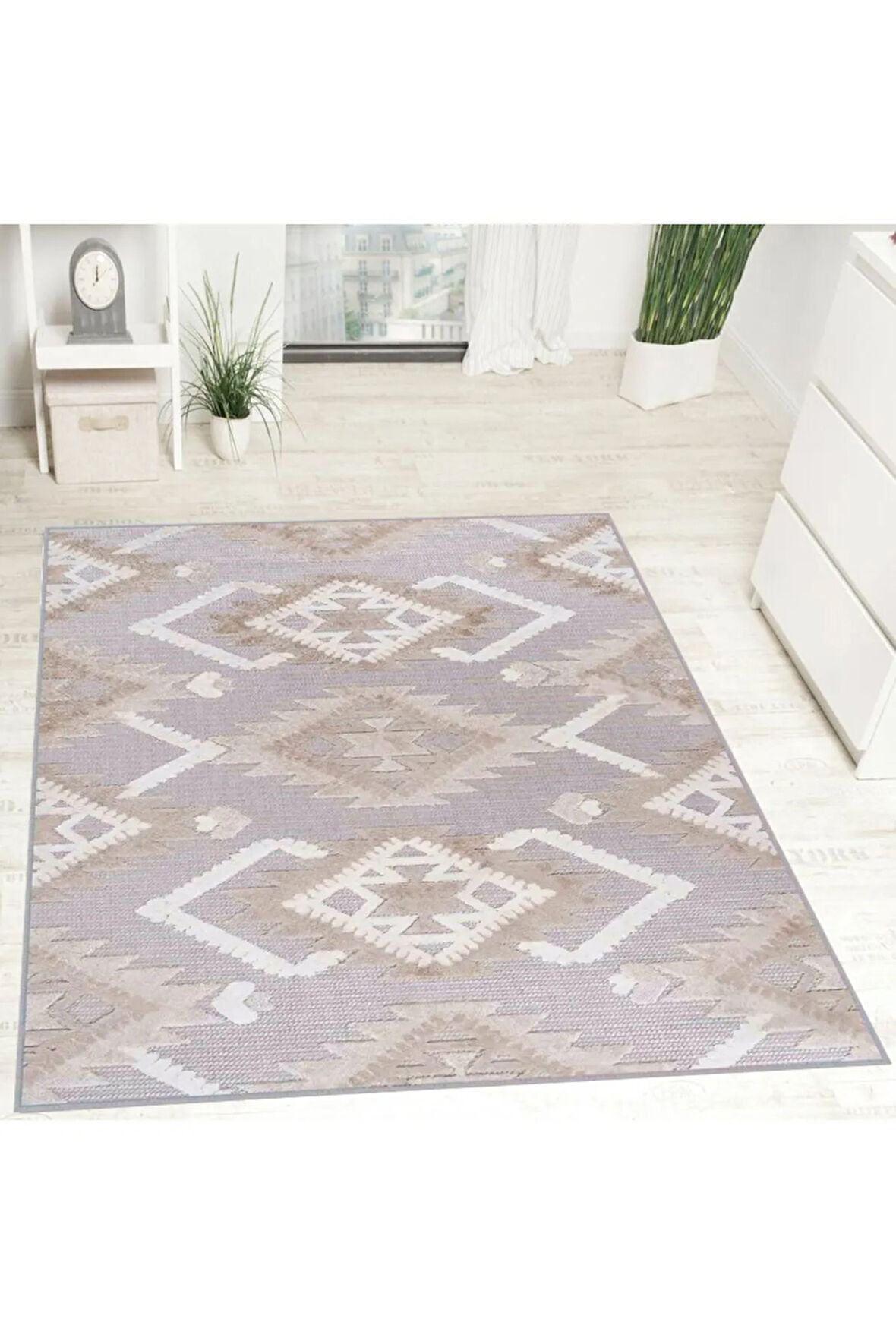 Dijital Baskı Yıkanabilir Kaymaz Taban Salon Halısı Ve Yolluk RVG0728