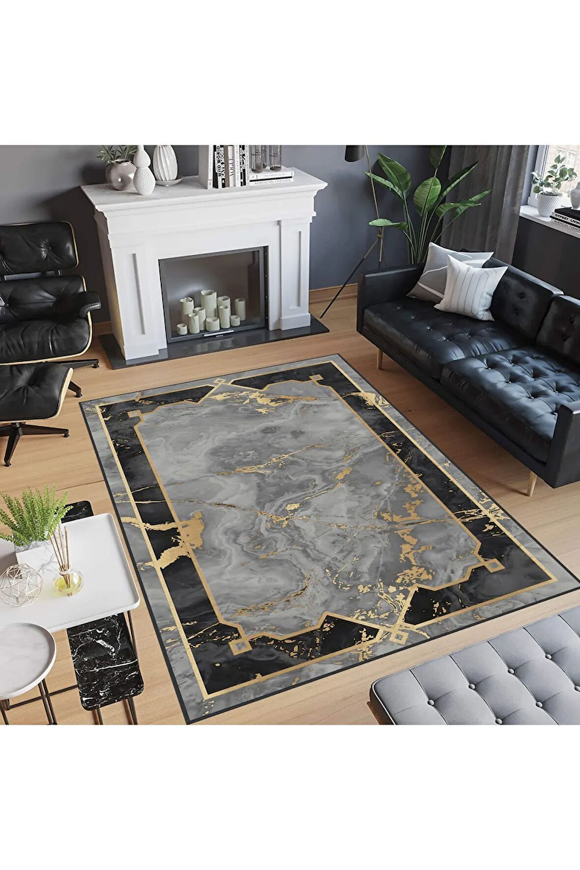 Dijital Baskı Yıkanabilir Kaymaz Taban Salon Halısı Ve Yolluk RVG0731