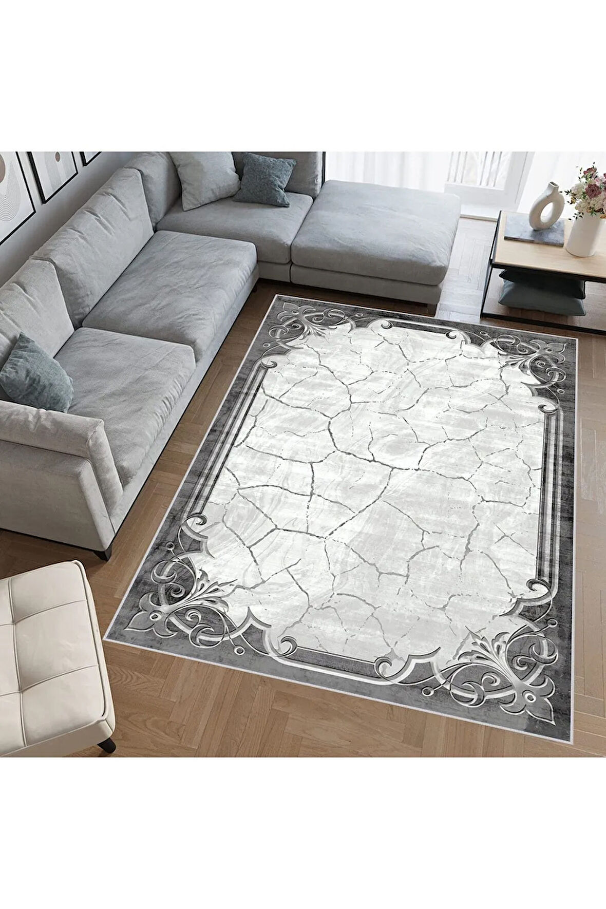 Dijital Baskı Yıkanabilir Kaymaz Taban Salon Halısı Ve Yolluk RVG0734