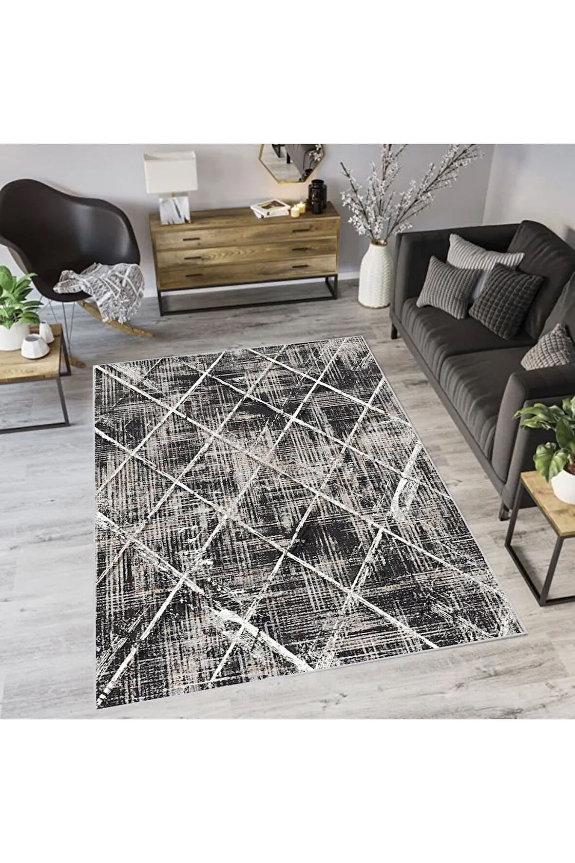 Dijital Baskı Yıkanabilir Kaymaz Taban Salon Halısı Ve Yolluk RVG0743