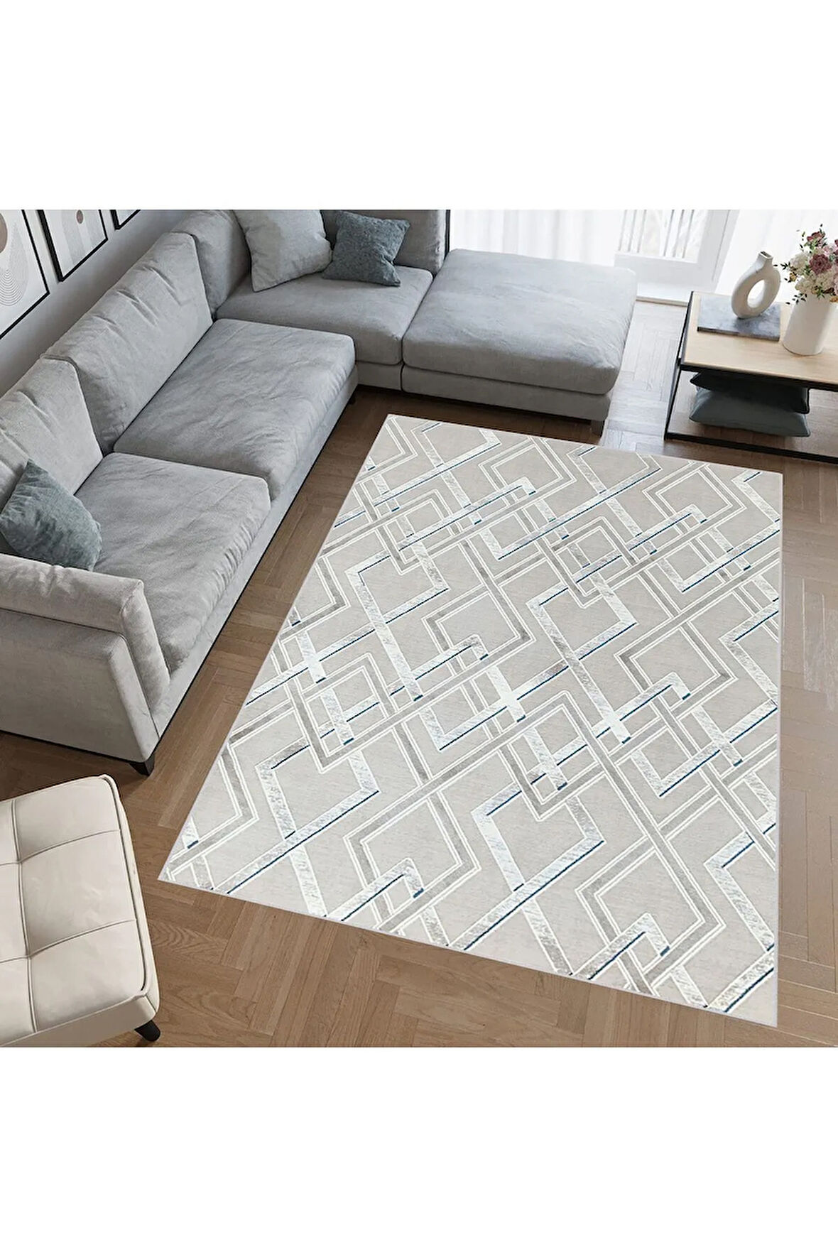 Dijital Baskı Yıkanabilir Kaymaz Taban Salon Halısı Ve Yolluk RVG0753