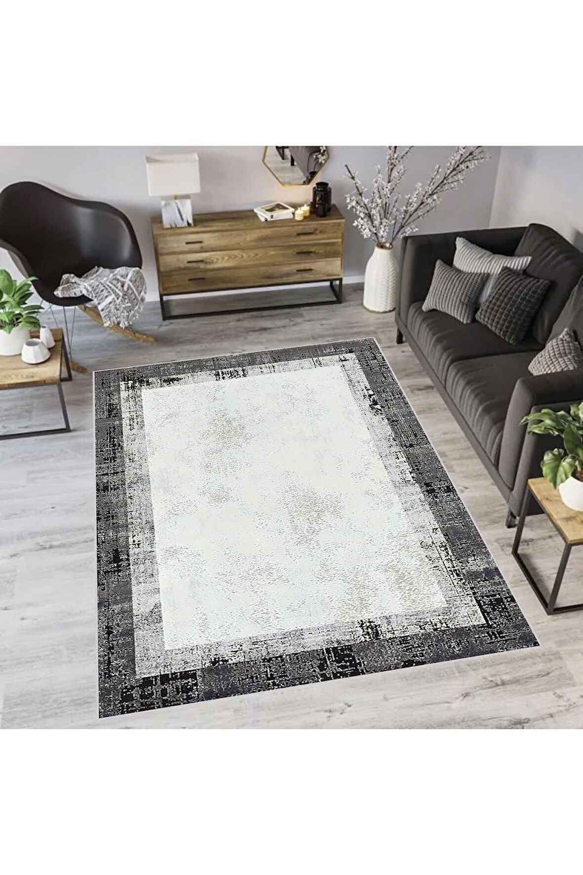 Dijital Baskı Yıkanabilir Kaymaz Taban Salon Halısı Ve Yolluk RVG0768