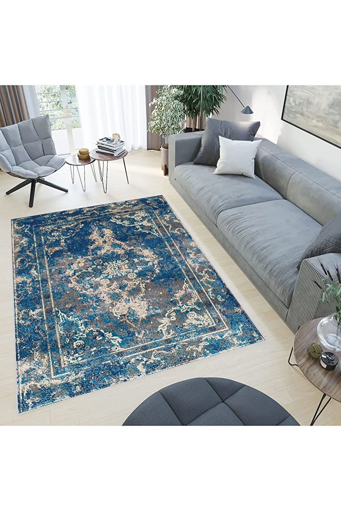 Dijital Baskı Yıkanabilir Kaymaz Taban Salon Halısı Ve Yolluk RVG0791