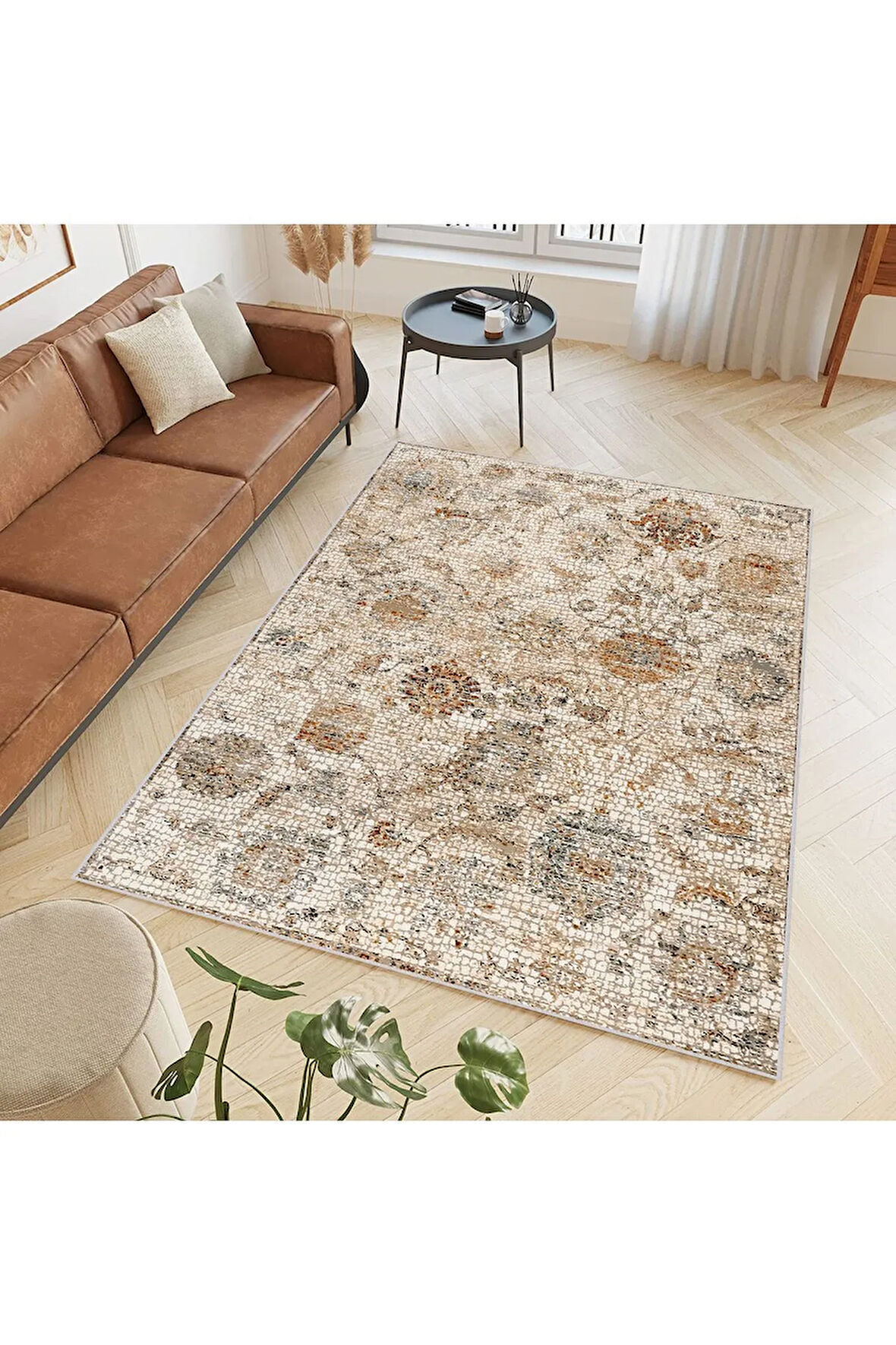 Dijital Baskı Yıkanabilir Kaymaz Taban Salon Halısı Ve Yolluk RVG0794