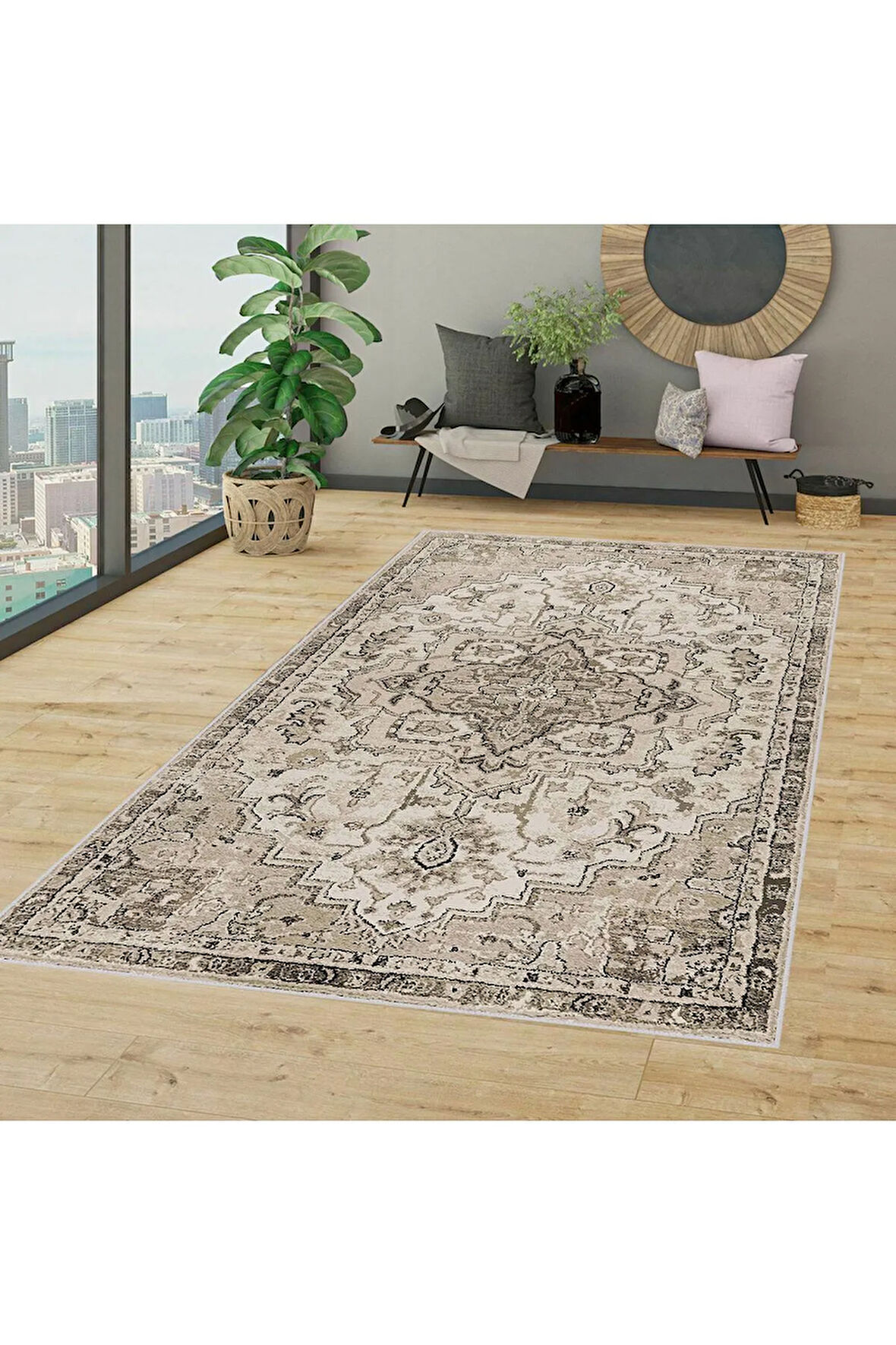 Dijital Baskı Yıkanabilir Kaymaz Taban Salon Halısı Ve Yolluk RVG0795