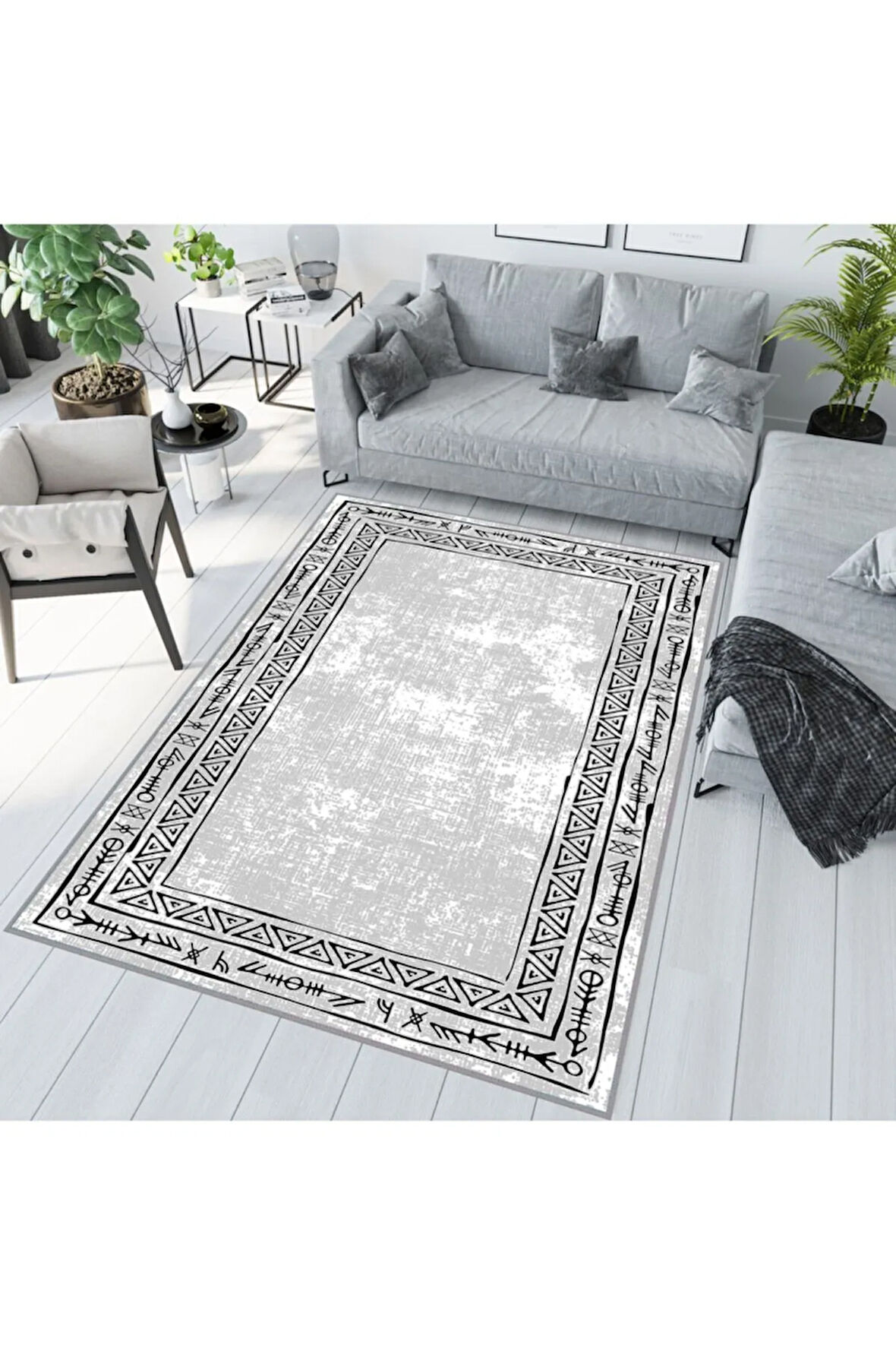 Dijital Baskı Yıkanabilir Kaymaz Taban Salon Halısı Ve Yolluk RVG1000