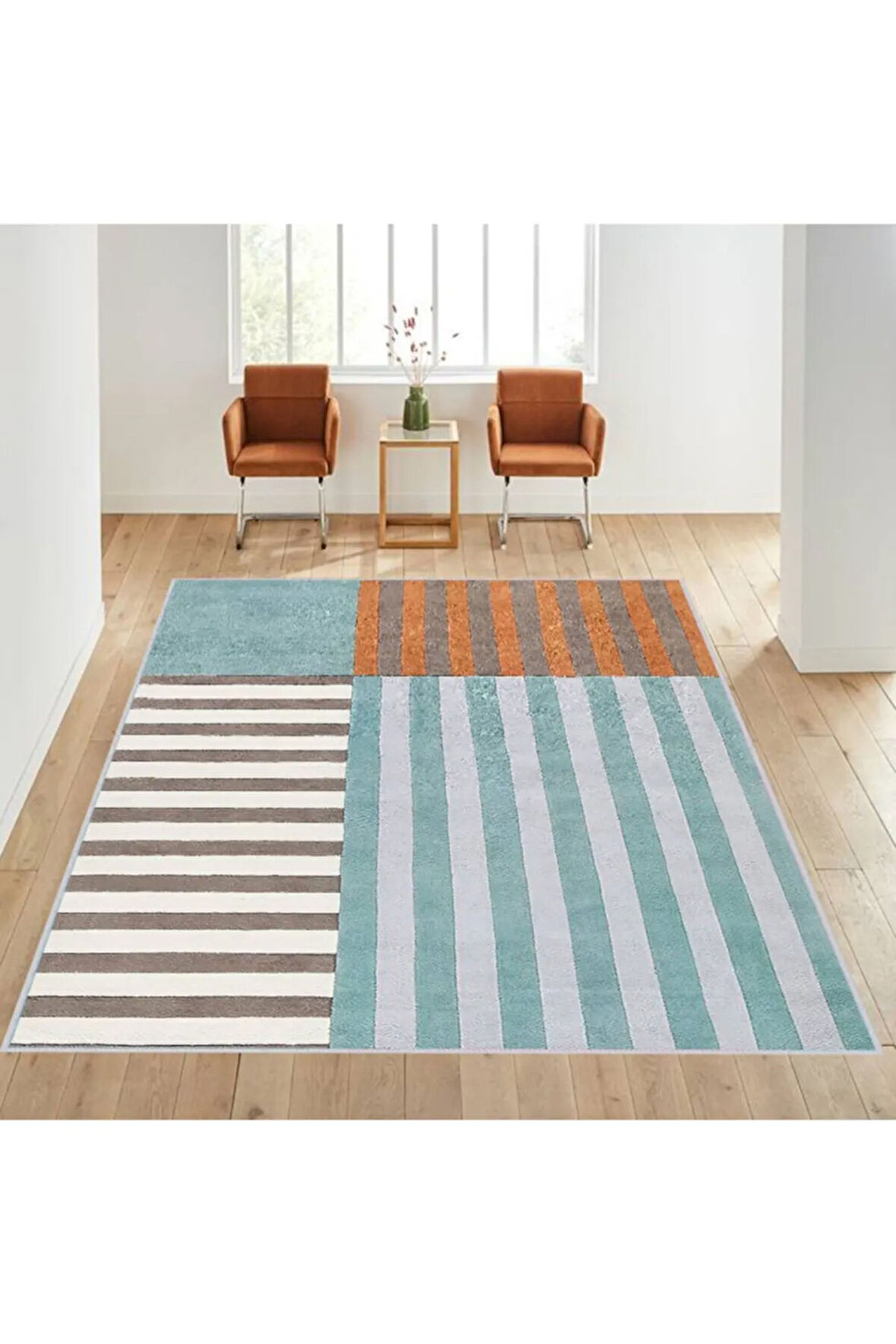 Dijital Baskı Yıkanabilir Kaymaz Taban Salon Halısı Ve Yolluk RVG1028