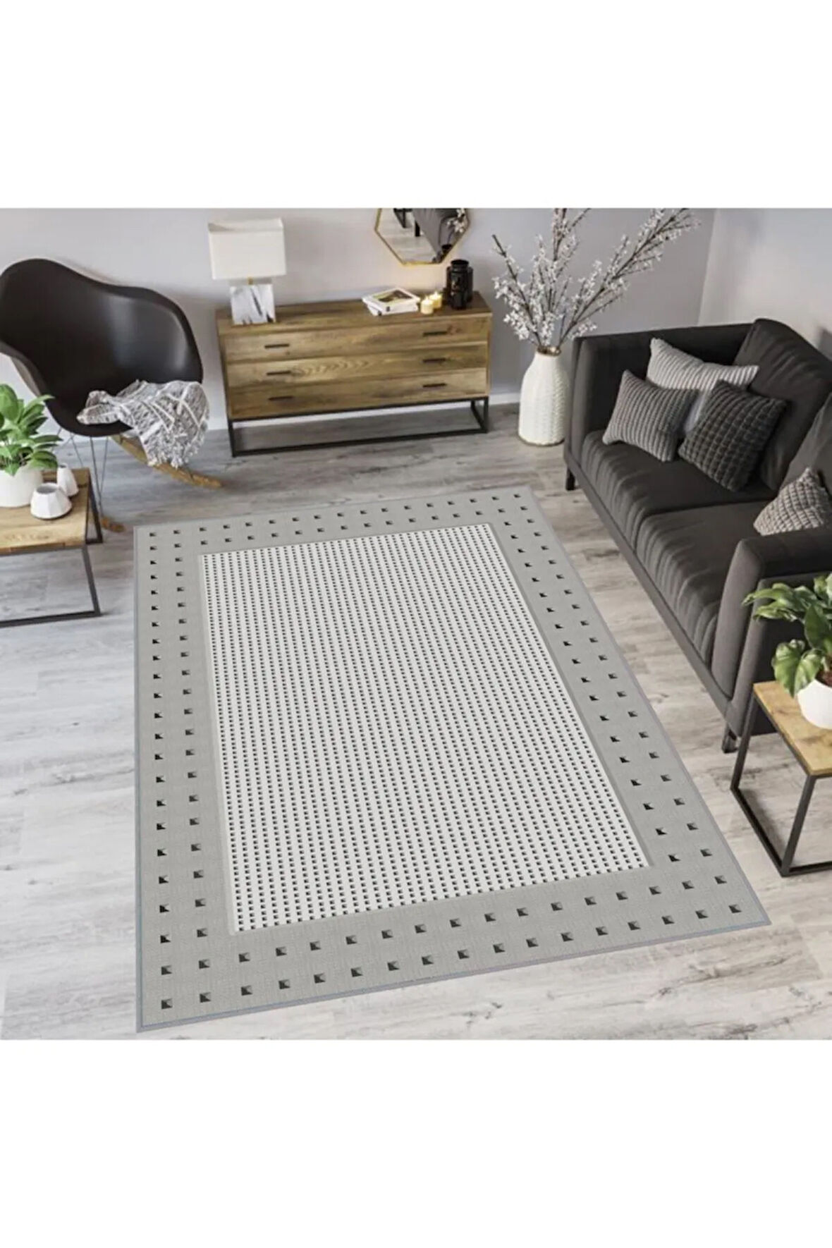 Dijital Baskı Yıkanabilir Kaymaz Taban Salon Halısı Ve Yolluk RVG1047