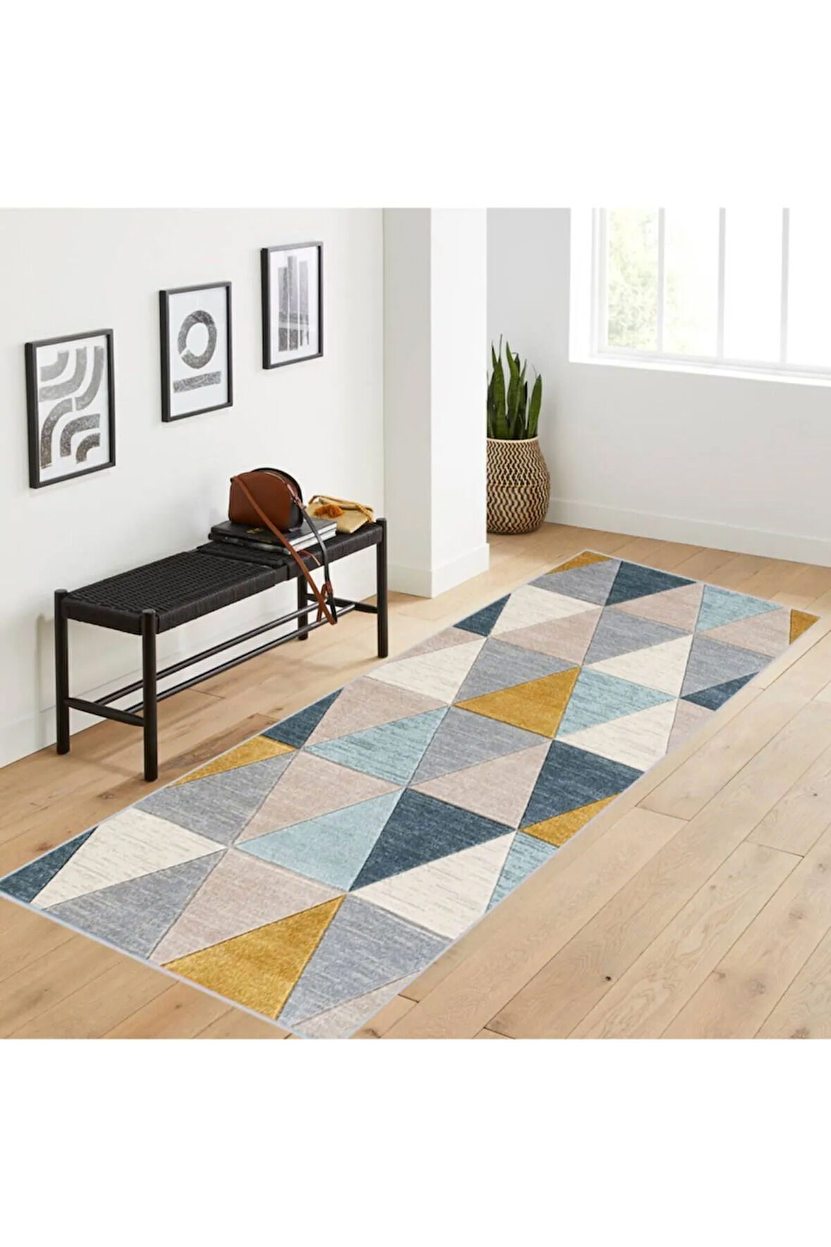 Dijital Baskı Yıkanabilir Kaymaz Taban Salon Halısı Ve Yolluk RVG1048