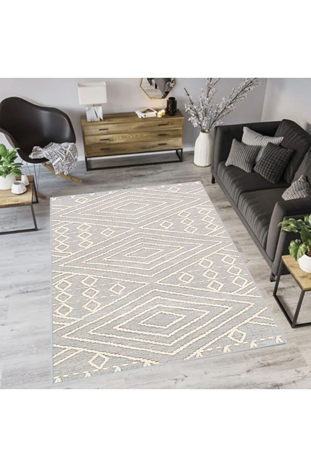 Dijital Baskı Yıkanabilir Kaymaz Taban Salon Halısı Ve Yolluk RVG1054