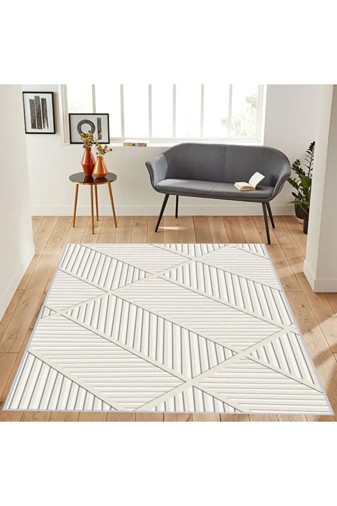 Dijital Baskı Yıkanabilir Kaymaz Taban Salon Halısı Ve Yolluk RVG1075