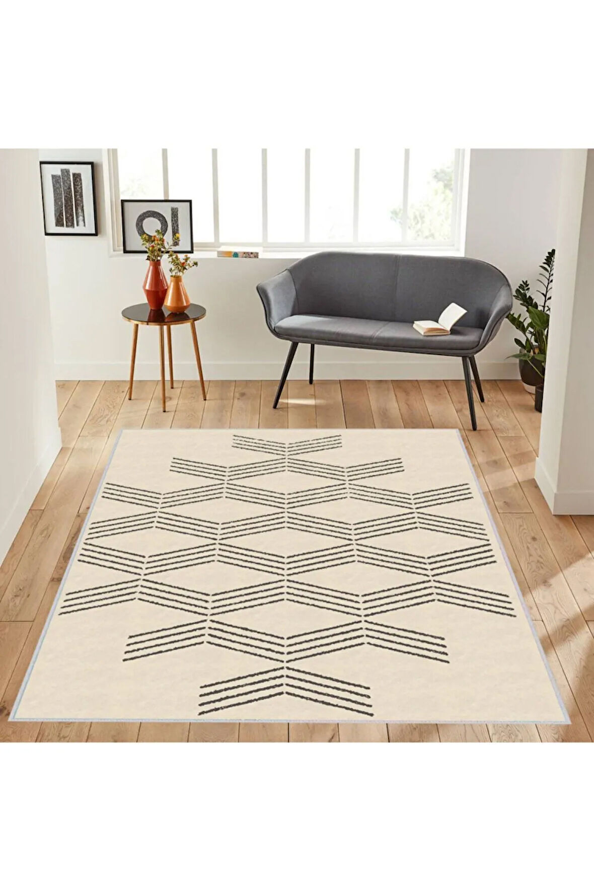 Dijital Baskı Yıkanabilir Kaymaz Taban Salon Halısı Ve Yolluk RVG1076