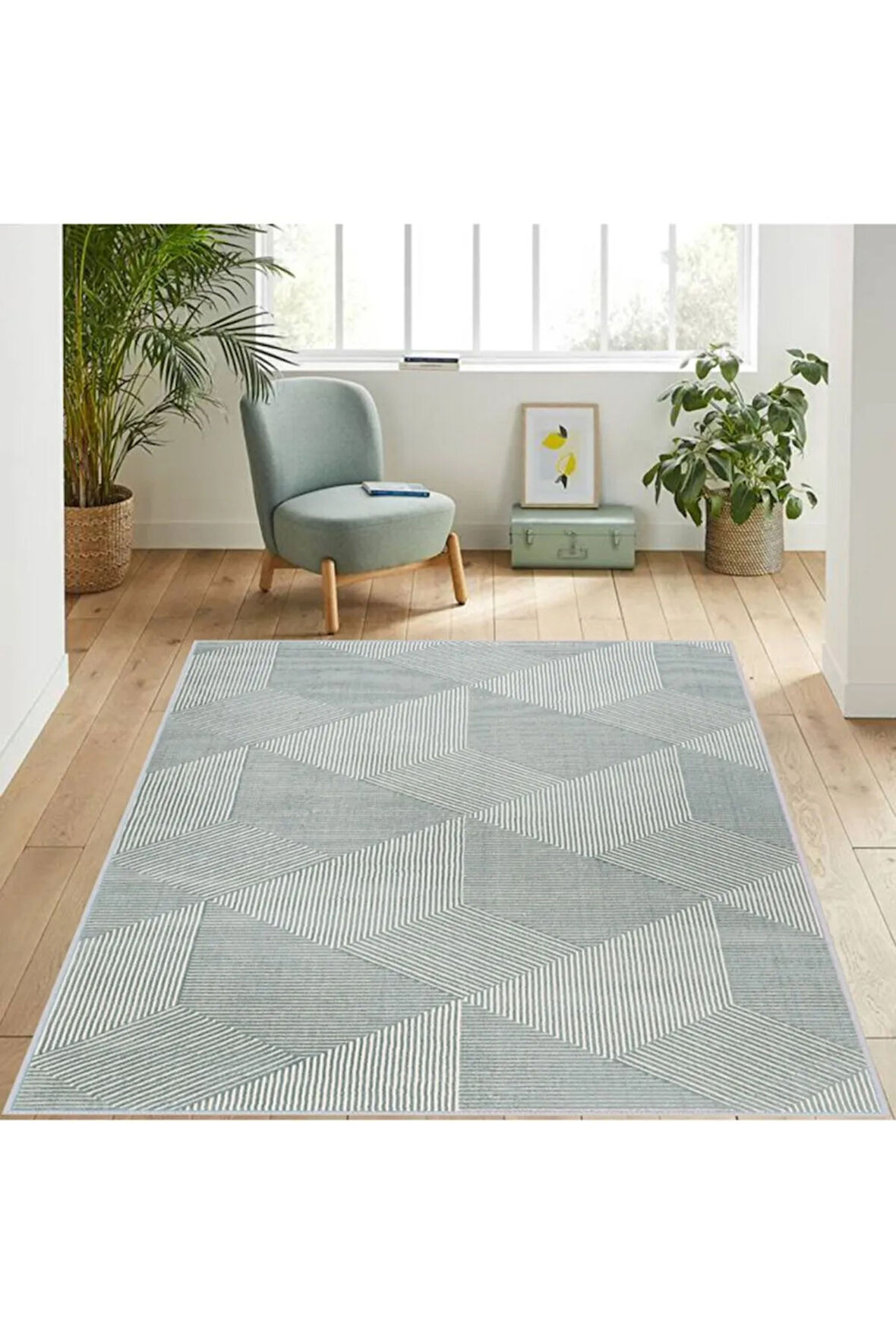 Dijital Baskı Yıkanabilir Kaymaz Taban Salon Halısı Ve Yolluk RVG1085